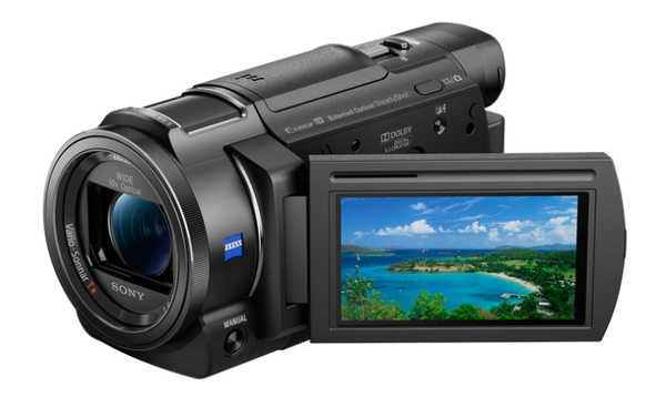 SONY FDRAX33B camcorder 4K Exmor R CMOS 10x optical zoom 120x digital zoom Full HD HDMI NFC WiFi 3inch LCD black