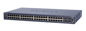 NETGEAR ProSafe GSM7248v2 ENTERPRISE CLASS L2 SNMP MANAGED SWITCH. 48x 10/100/1000T Ethenet ports + four empty SFP ports.  Supports 802.1Q, 802.1p, 802.1D, 802.