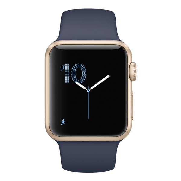 Apple Watch Series 2 38 mm - Gold Aluminum Case with Midnight Blue Sport Band