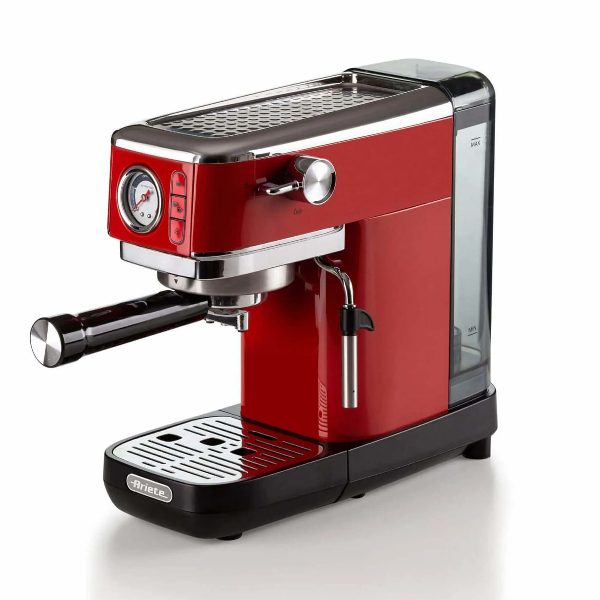 Ariete Slim Moderna 1381/33 espressomaskin, r&ouml;d