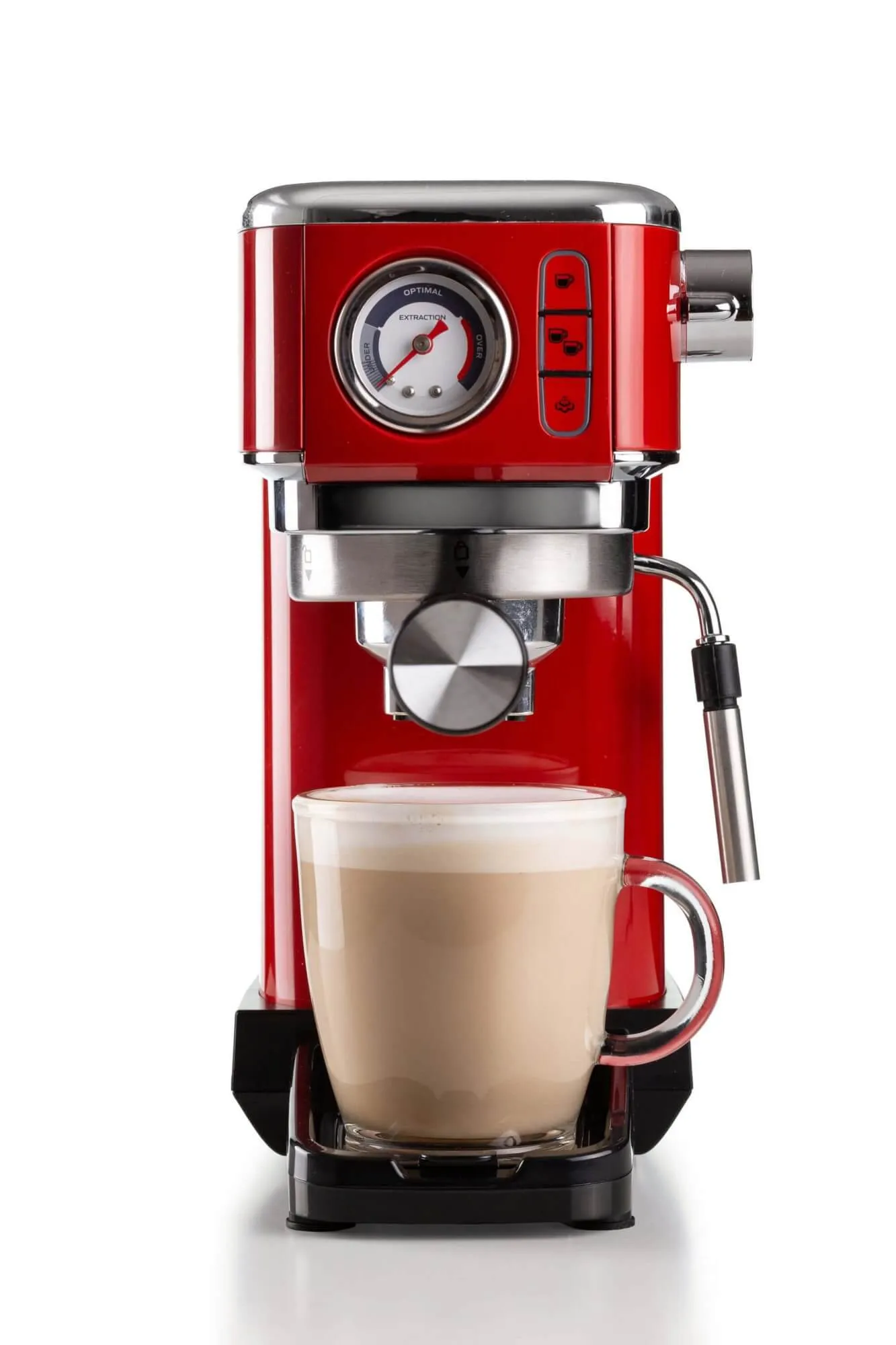 Ariete Slim Moderna 1381/33 espressomaskin, r&ouml;d