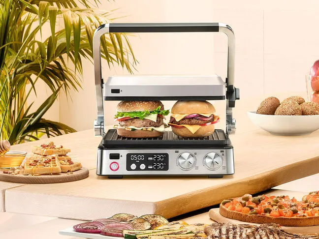 Braun MultiGrill 7 CG 7044 Contact Grill, 2000 W, Black/Stainless Steel