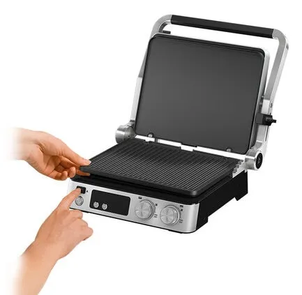 Braun MultiGrill 7 CG 7044 Contact Grill, 2000 W, Black/Stainless Steel