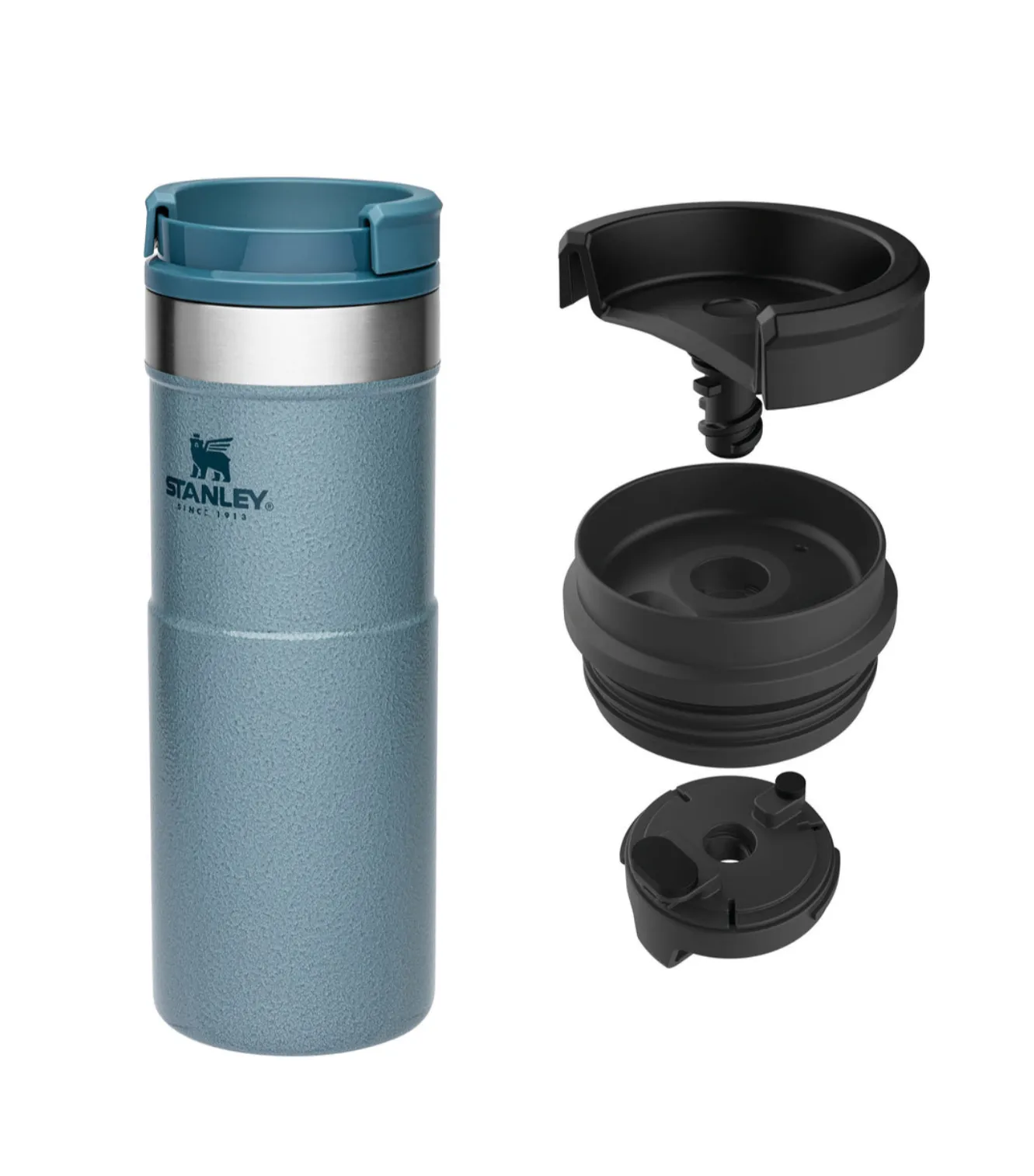 Stanley NeverLeak Travel Mug 0,47 L Hammertone Ice