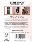 SCREENOR MAGi MAGNETIC CARD CASE BLACK