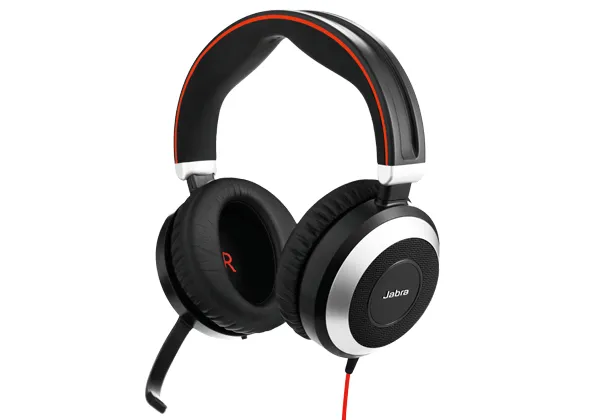 Jabra Evolve 80 UC 3.5mm - headset, black