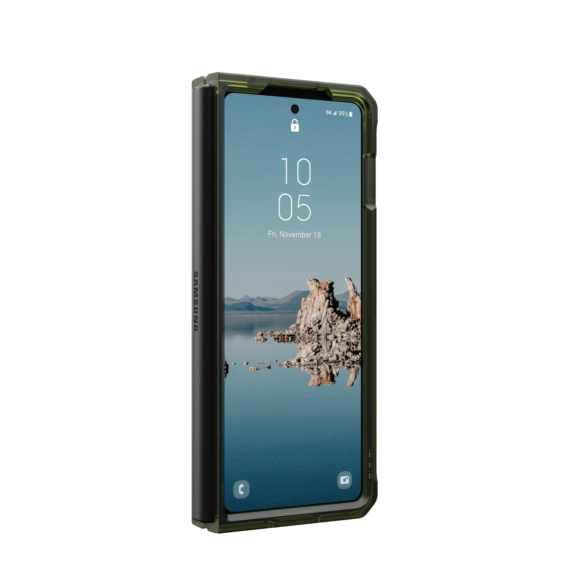 UAG Plyo Pro, Galaxy Z Fold5 - fodral, Olive/Space Grey