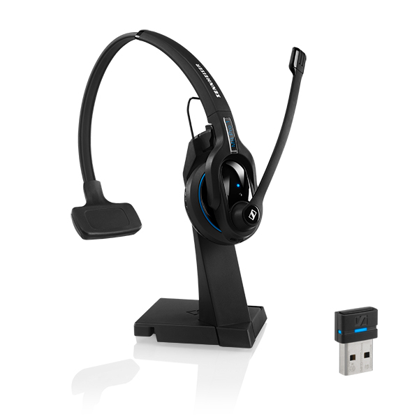 SENNHEISER MB PRO 1 BT MOBILE BUSINESS HEADSET, CHARGING STAND + DONGLE UC
