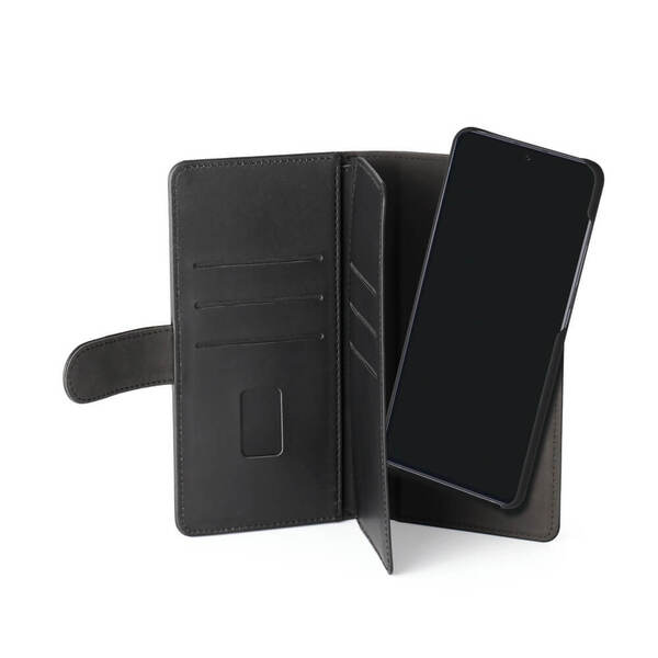 GEAR Wallet 7 Cards, Galaxy A51 - 2-in-1 Wallet Case, Black