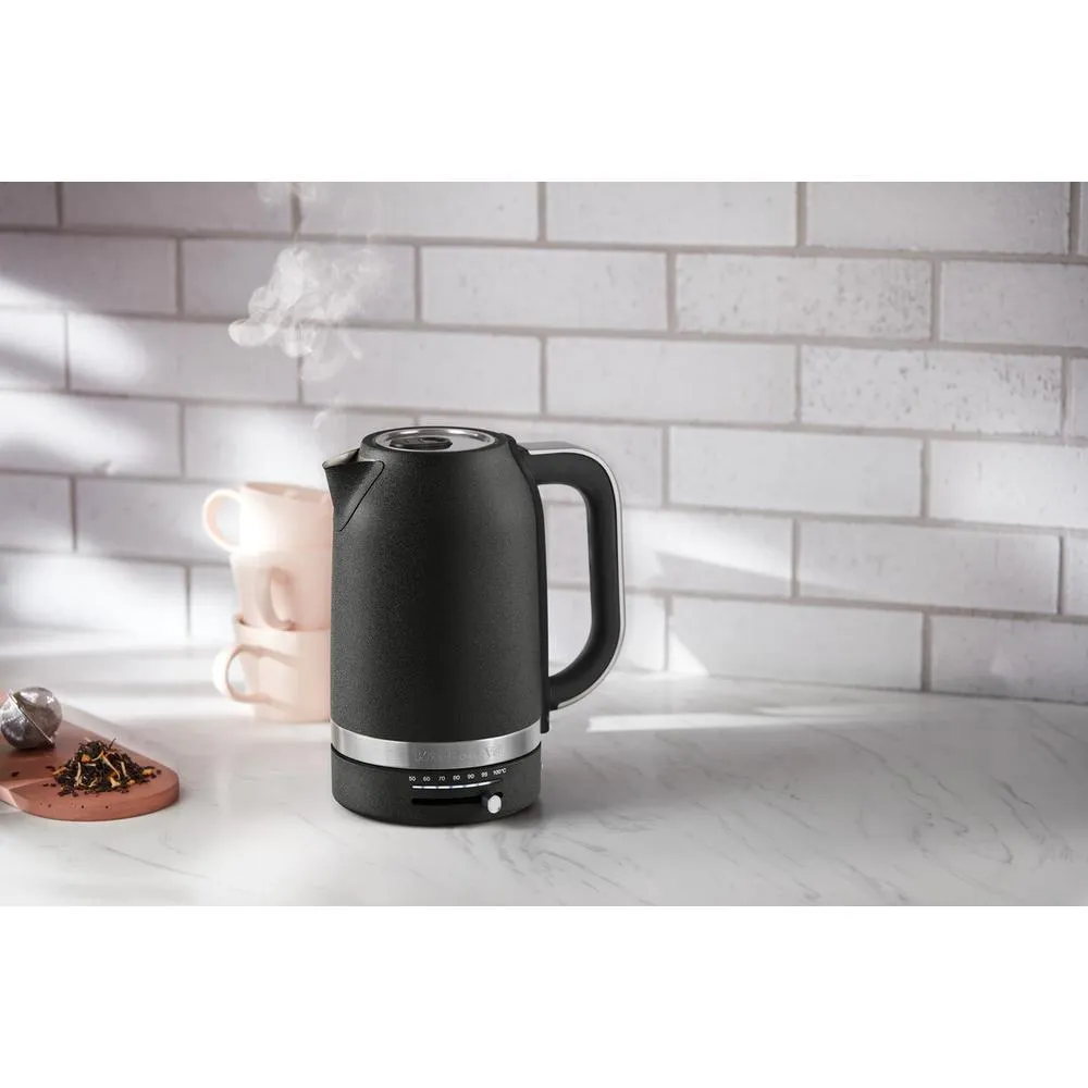 KitchenAid 5KEK1701EBK vattenkokare, 1,7 l, 2400 W, svart/rostfritt st&aring;l