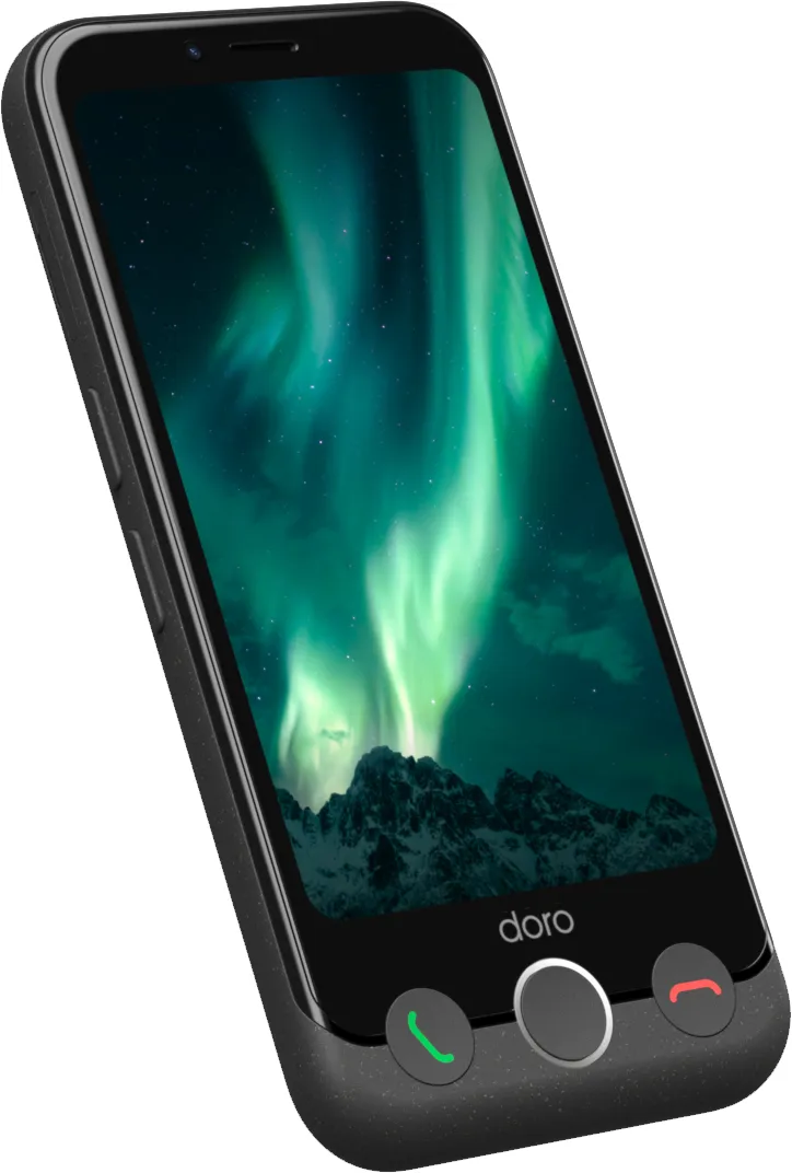 Doro Aurora A11 4G, Android - mobiltelefon, Grafit-gr&aring;