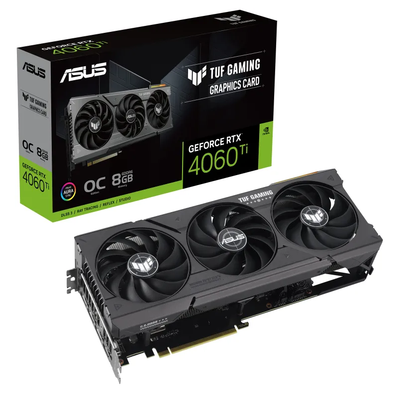 Asus GeForce RTX 4060 Ti TUF OC Gaming 8 GB - grafikkort