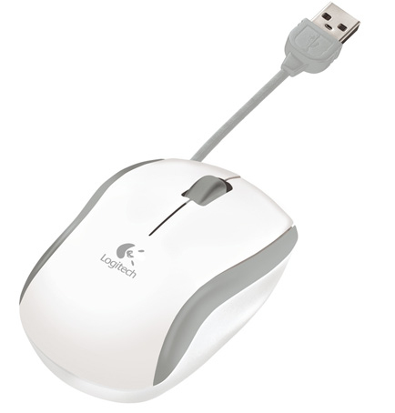 Logitech Corded Mouse M125 White