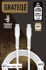 Grateq Pro USB-C - MFi Lightning - cable, 1.5m, White