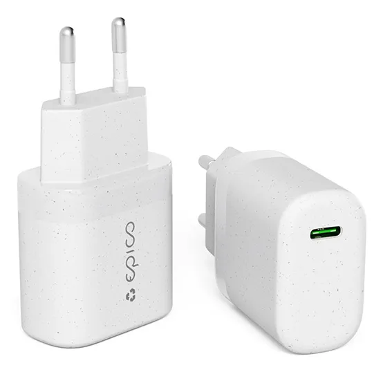 Epico Resolve 30W GaN laddare med Power Delivery - vit
