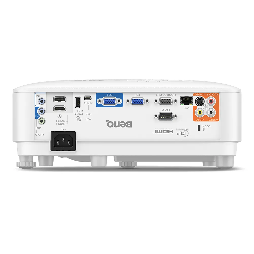 BENQ MW826STH DLP WXGA Short-throw 87inch 0.91m 3500 AL LAN Control 10W Speaker Computer in x 2 Monitor out USB A x 1 USB power