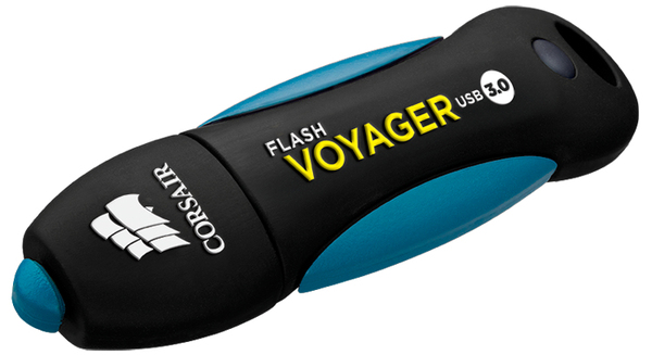 Corsair Flash Voyager USB 3.2 Gen 1 256GB memory stick, Black/Blue