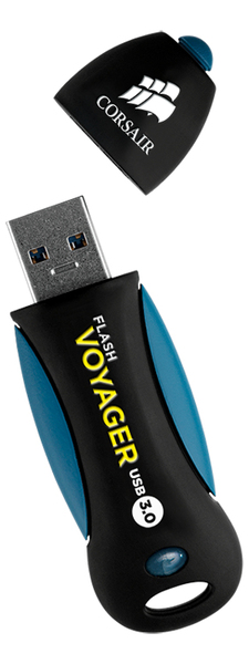 Corsair 256GB Flash Voyager USB 3.0 - memory stick, Black/Blue Corsair 256GB Flash Voyager USB 3.0 - memory stick, Black/Blue