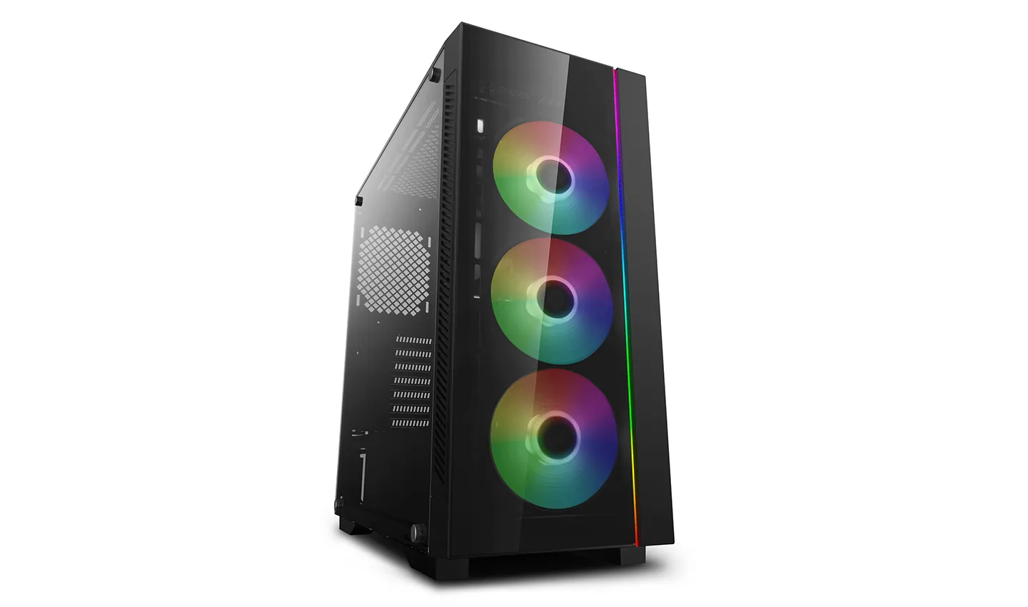 Deepcool Matrexx 55 V3 ADD-RGB 3F - miditornikotelo, ikkunalla, Musta