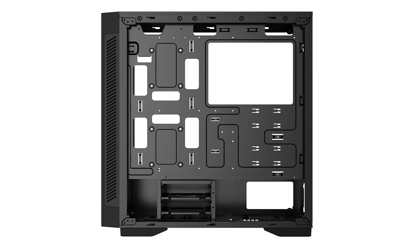 Deepcool Matrexx 55 V3 ADD-RGB 3F - miditornikotelo, ikkunalla, Musta