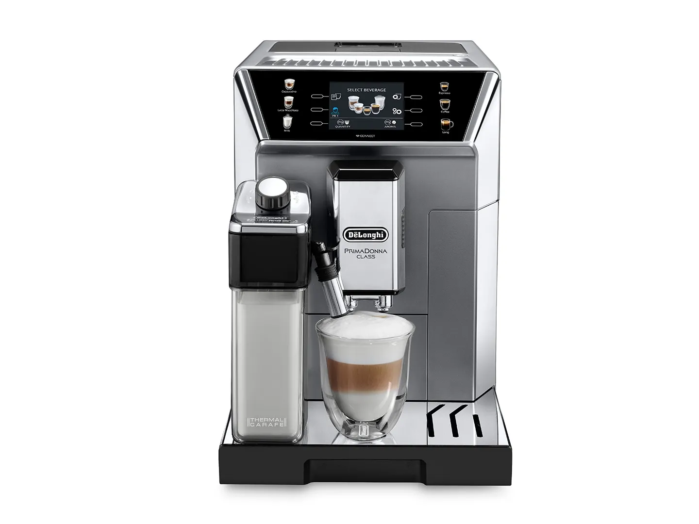 Delonghi PrimaDonna Class ECAM 550.85 - espresso machine, Metallic