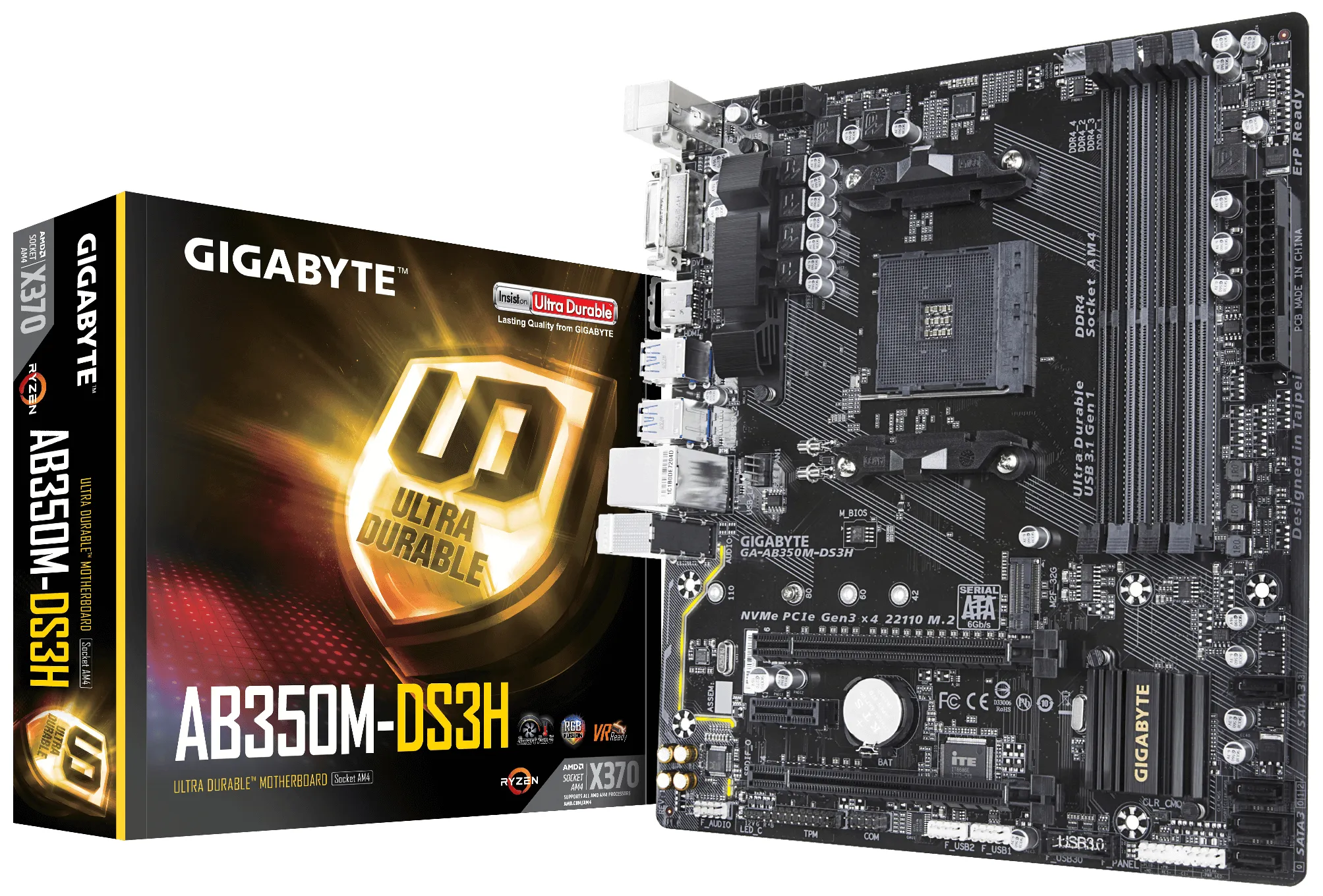 Gigabyte AB350M-Gaming, ATX motherboard