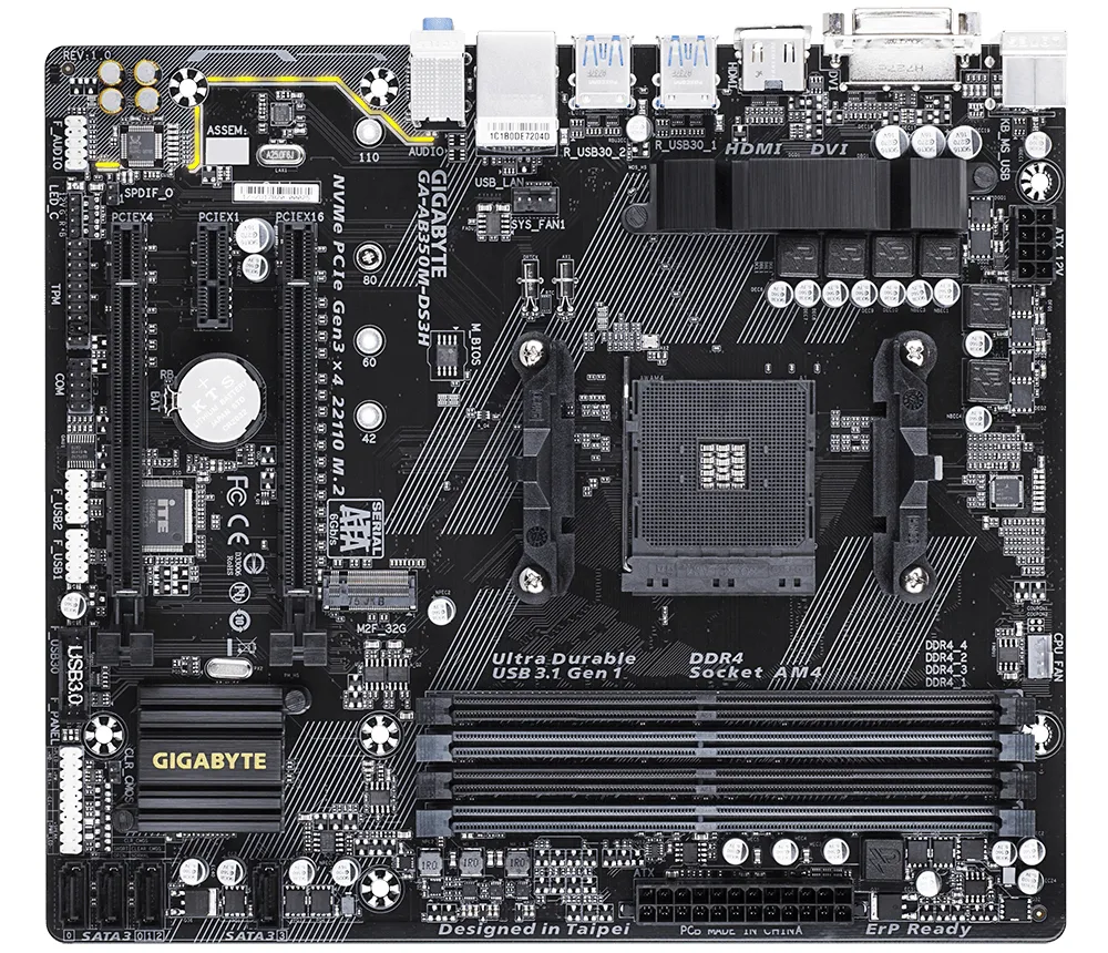 Gigabyte AB350M-Gaming, ATX motherboard