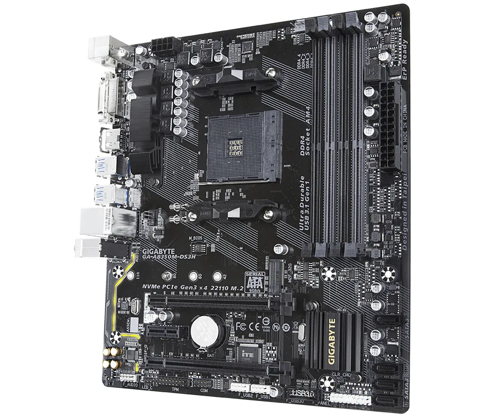 Gigabyte AB350M-Gaming, ATX motherboard