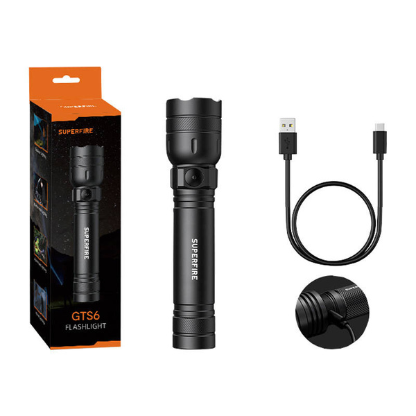 SUPERFIRE GTS6, 1200 mAh, 360 lm, Flashlight