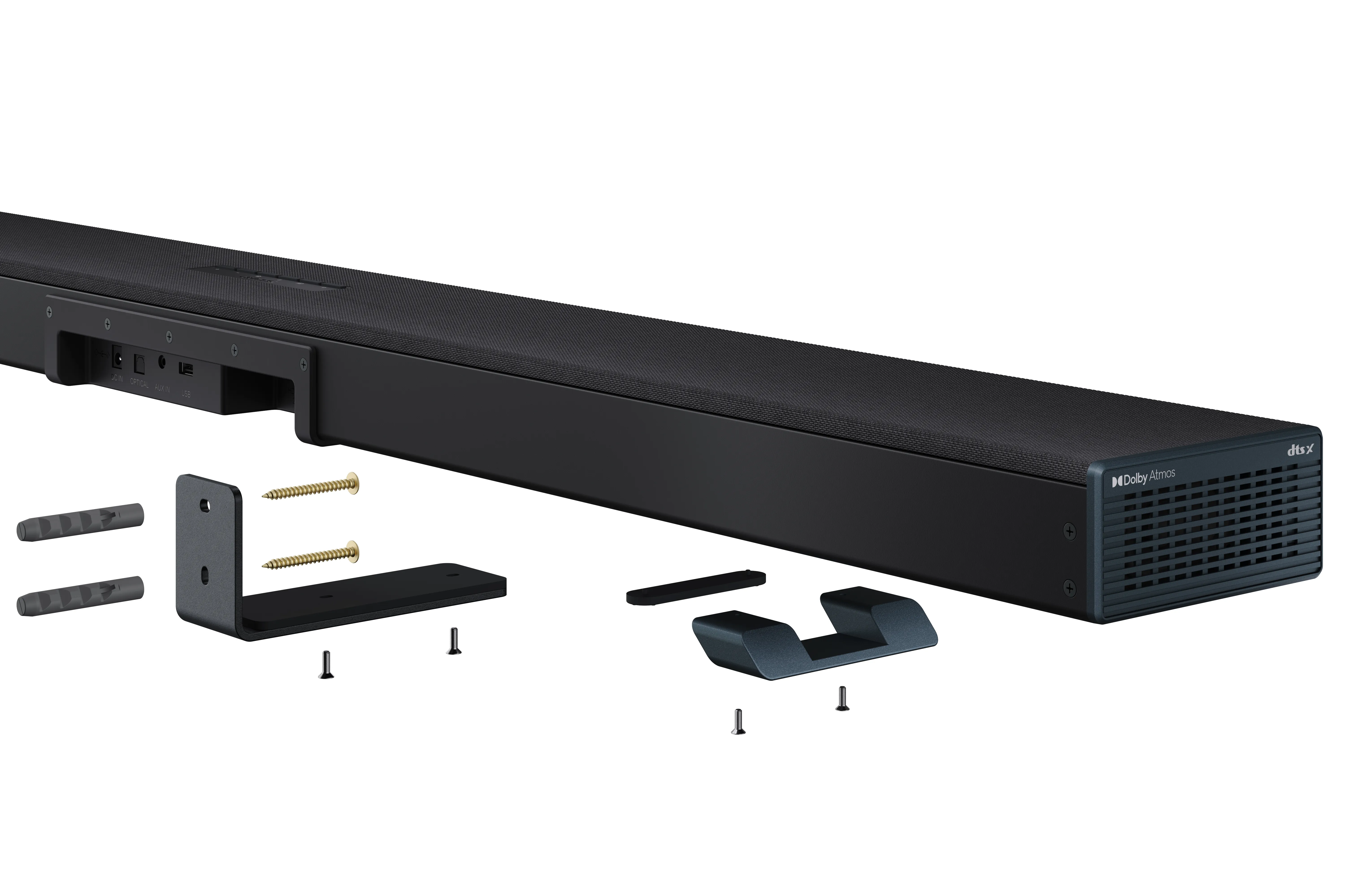 SHARP HT-SBW55121(BK), 5.1.2, Dolby Atmos soundbar -&auml;&auml;nij&auml;rjestelm&auml;, langattomalla subwooferilla, musta