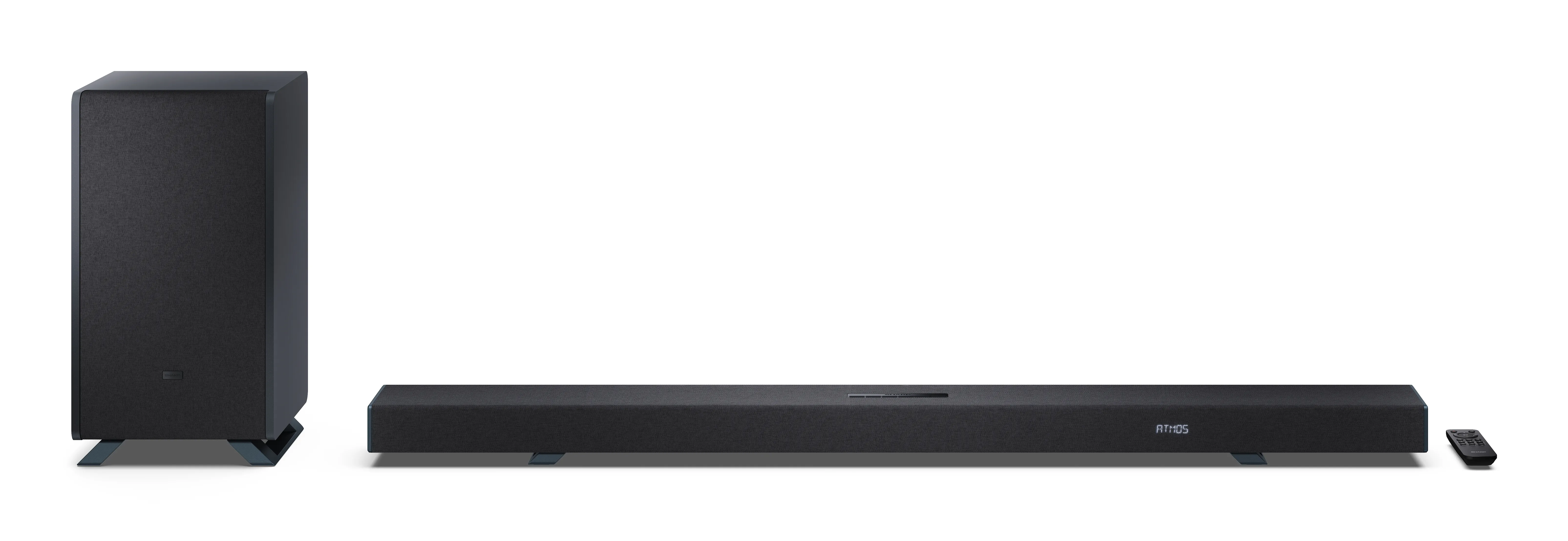 SHARP HT-SBW55121(BK), 5.1.2, Dolby Atmos soundbar -äänijärjestelmä, langattomalla subwooferilla, musta
