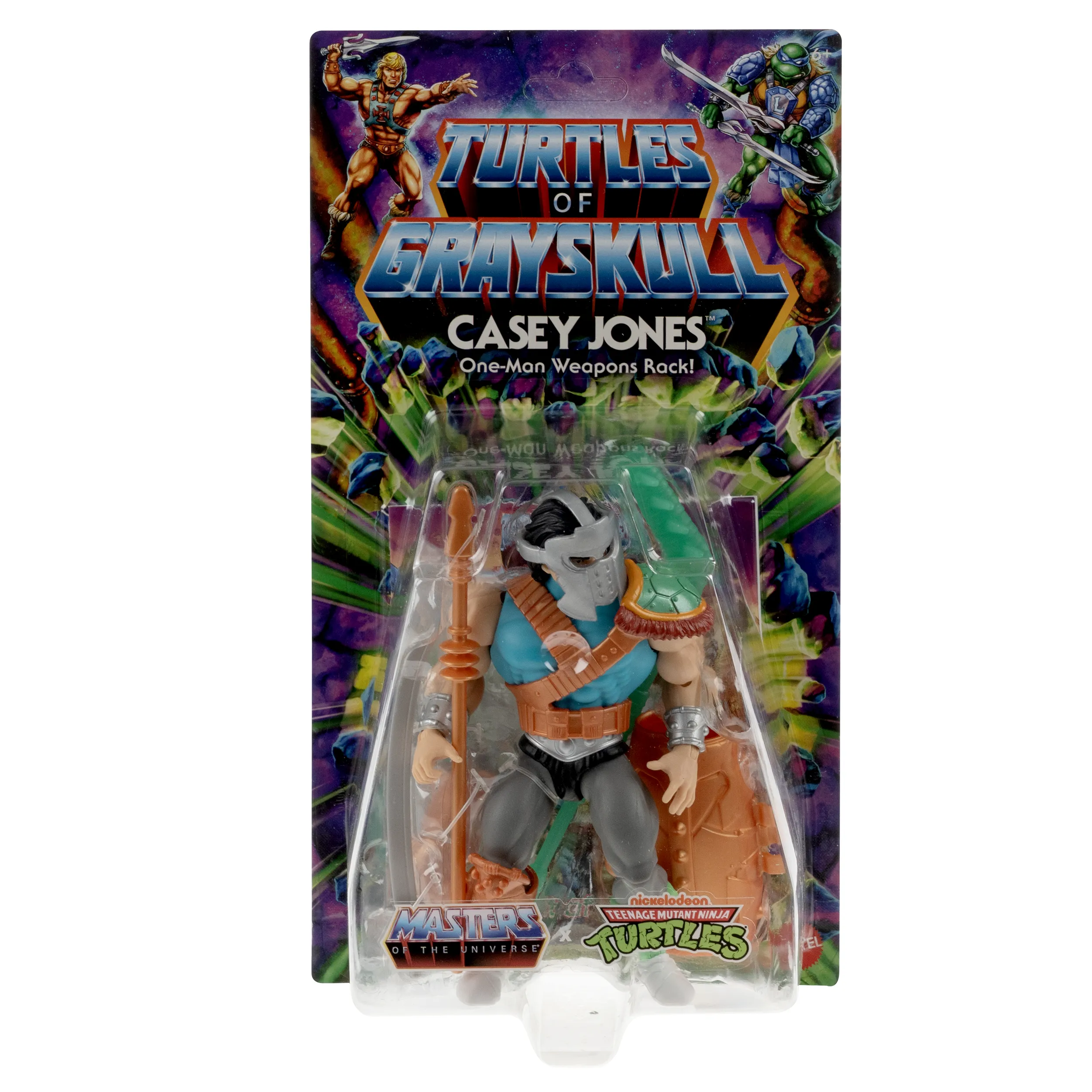 Mattel Masters of the Universe Origins Turtles of Grayskull Casey Jones toy figure