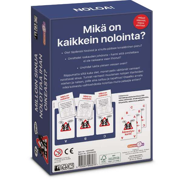 GAMES4U Party Game Nolojen tilanteiden/Embarrissing People (FI)