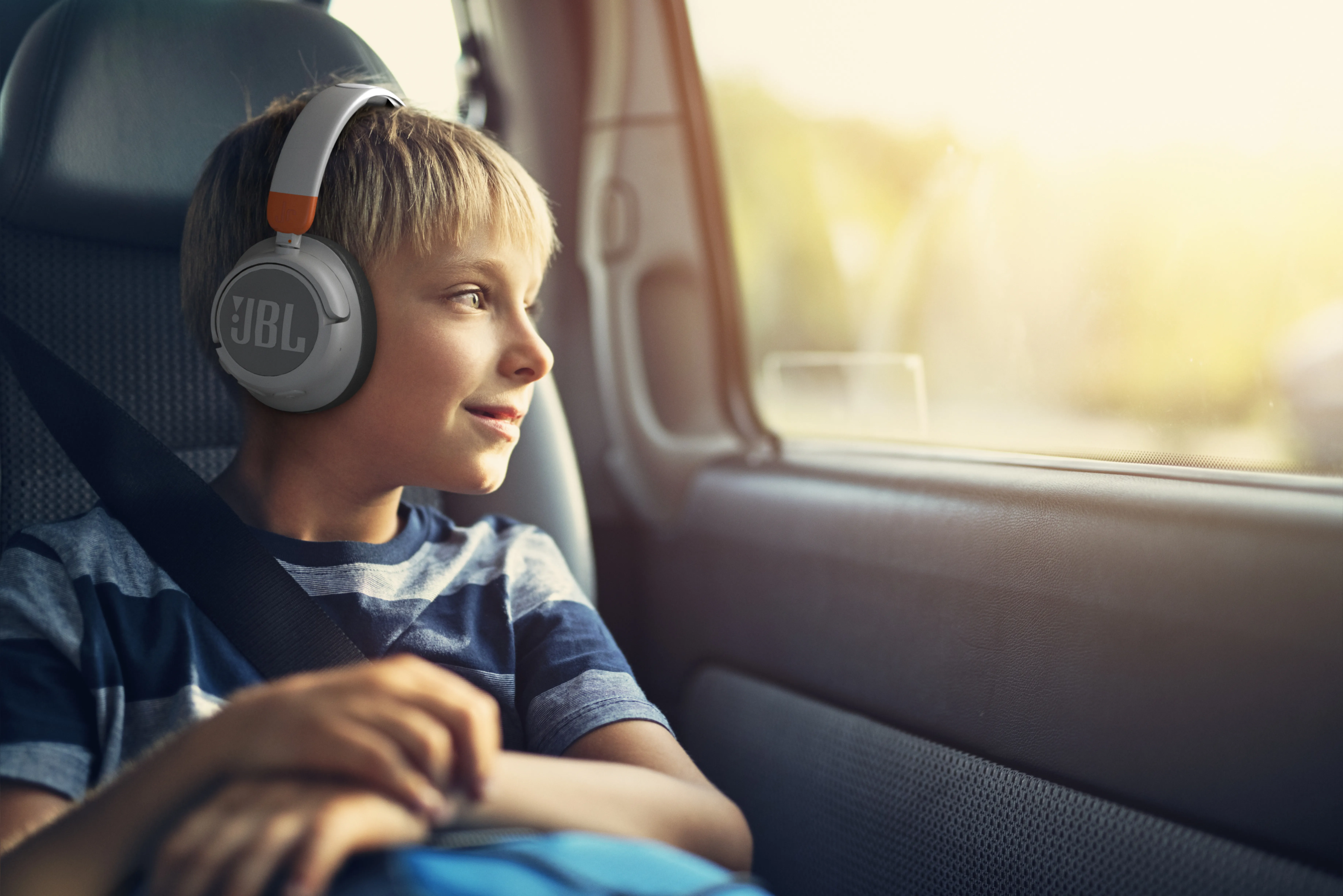 JBL JR460 Kids NC - tr&aring;dl&ouml;s h&ouml;rlurar, Rosa