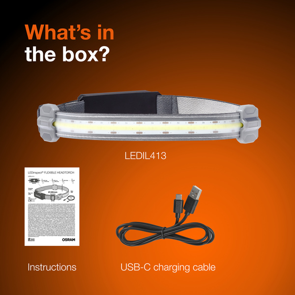 OSRAM LEDinspect LEDIL414, 1000 mAh, 115 lm, Head torch