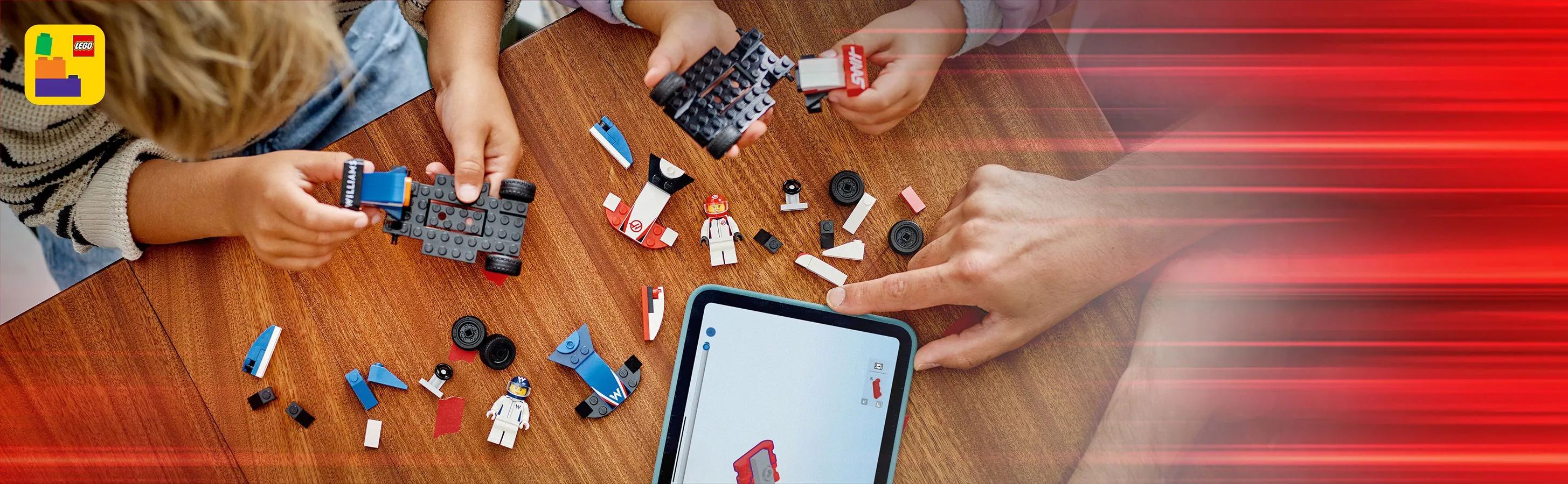 LEGO City F1-kilpa-autot Williams Racing ja Haas F1 60464