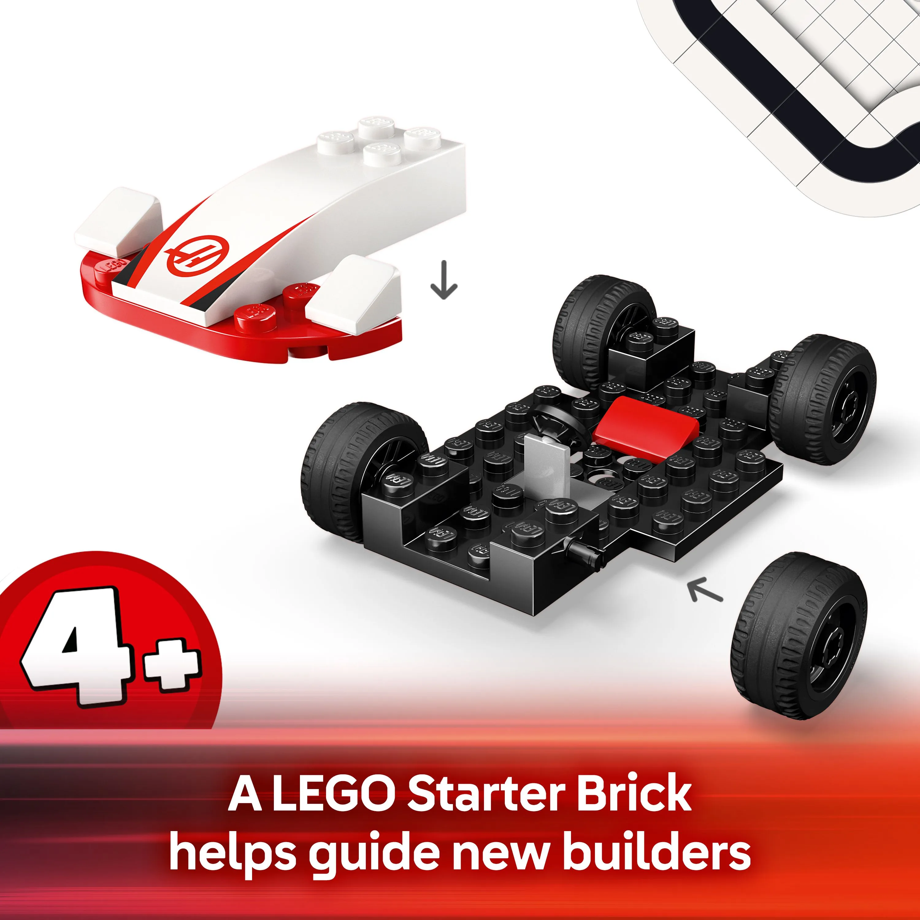 LEGO City F1-kilpa-autot Williams Racing ja Haas F1 60464