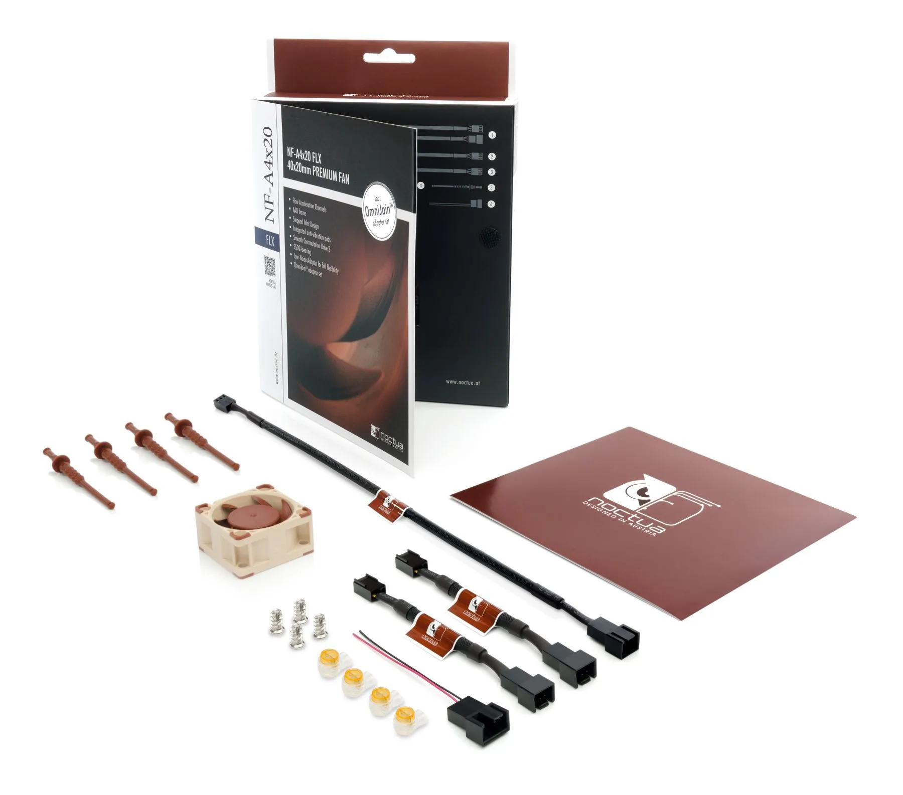 Noctua NF-A4x20 FLX Premium, 40x20mm - chassi fläkt