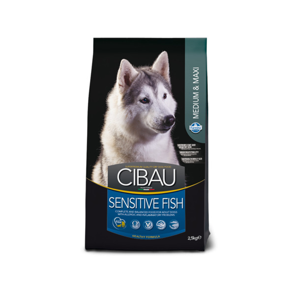 Farmina Cibau Sensitive Fish Medium &amp; Maxi, Dry food for dogs, Adult, 12kg