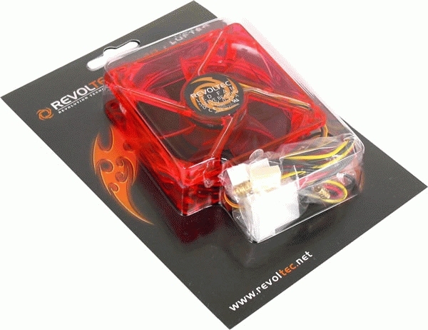 120x120x25 mm, 4 x Red LED