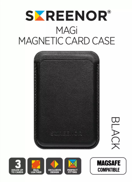 SCREENOR MAGi MAGNETIC CARD CASE BLACK