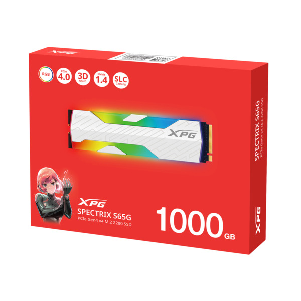 ADATA XPG Spectrix S65G 1TB M.2 PCIe 4.0 NVMe SSD-levy