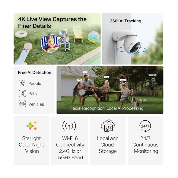 TP-Link Outdoor Pan/Tilt Security Wi-Fi Camera