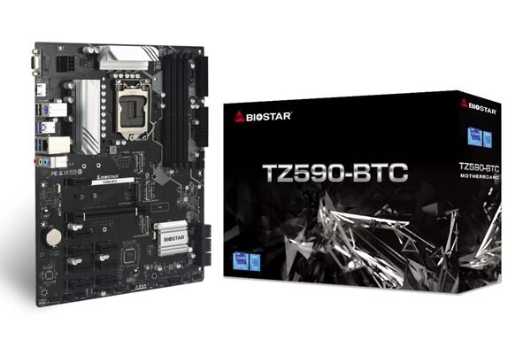 Biostar TZ590-BTC DUO LGA 1200 ATX moderkort