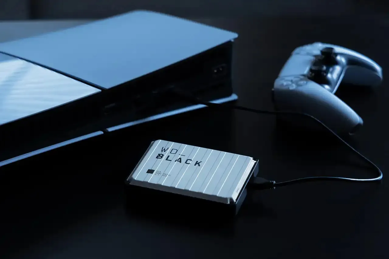 Western Digital WD_BLACK P10 Game Drive PlayStation 2TB External HDD, White