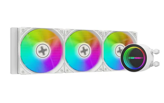 Xilence LiQuRizer LQ360W 360mm ARGB -nestej&auml;&auml;hdytin, valkoinen