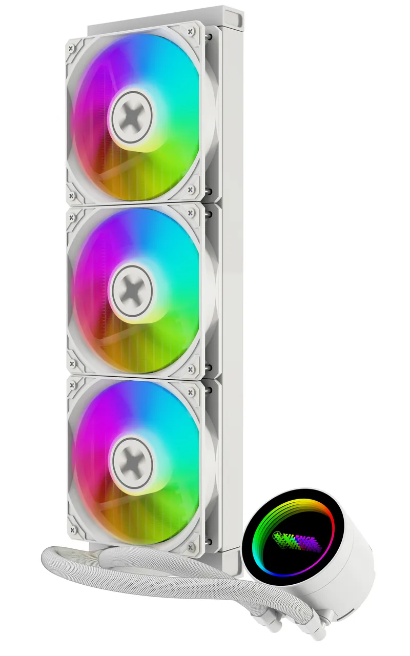 Xilence LiQuRizer LQ360W 360mm ARGB -nestej&auml;&auml;hdytin, valkoinen