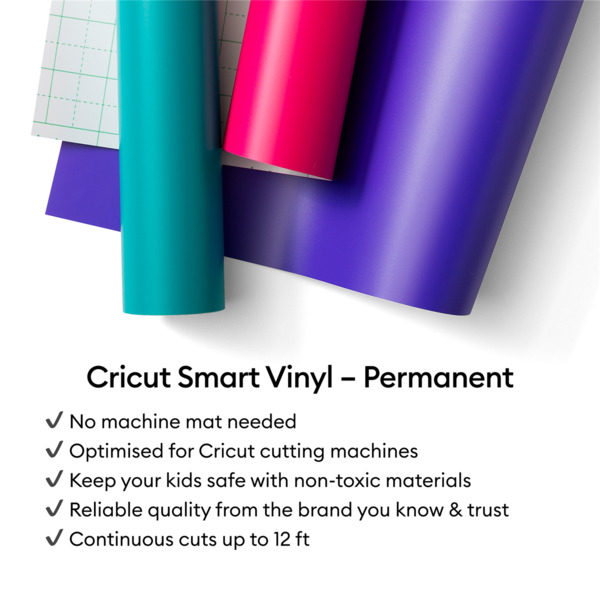 Cricut Smart Vinyl Permanent 33x91cm 1 sheet (Shimmer Black)