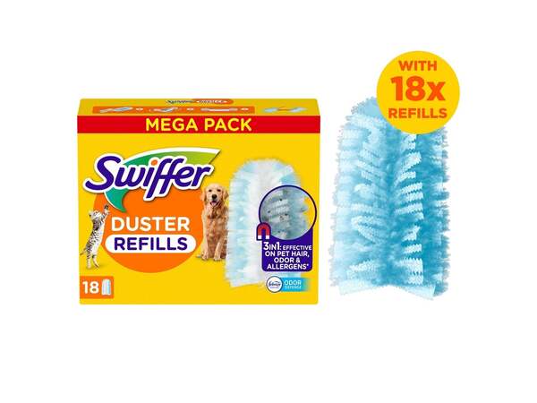 Swiffer Duster Pet p&ouml;lyhuiskan vaihtoliinat, 18 kappaletta