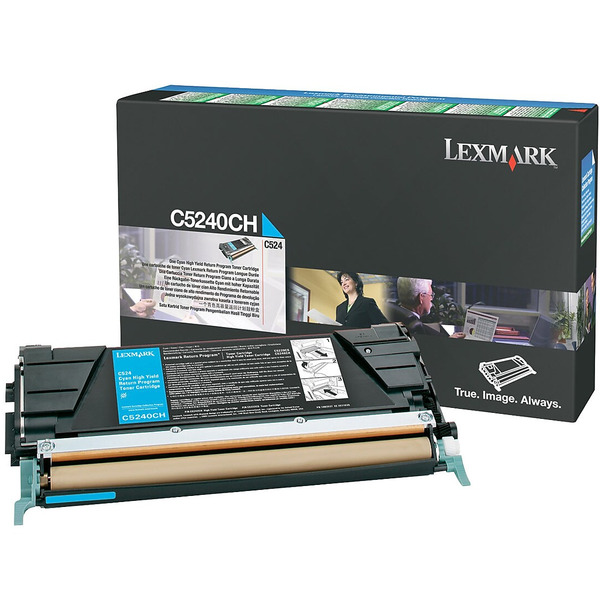 Lexmark C5240CH -laserv&auml;rikasetti, cyan